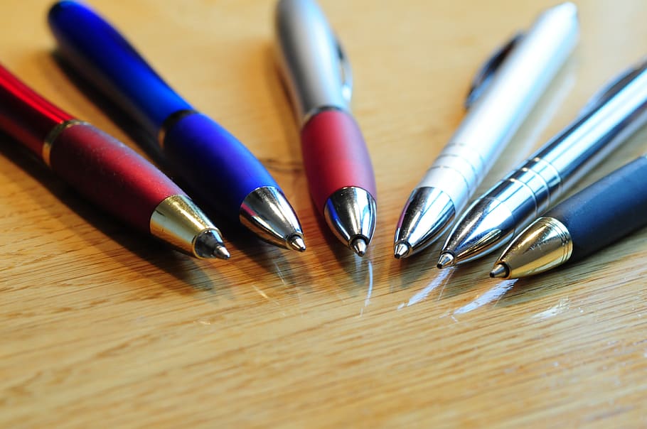 pen, writing tool, office, office accessories, stationery, marker pen, great, table, still life, close-up