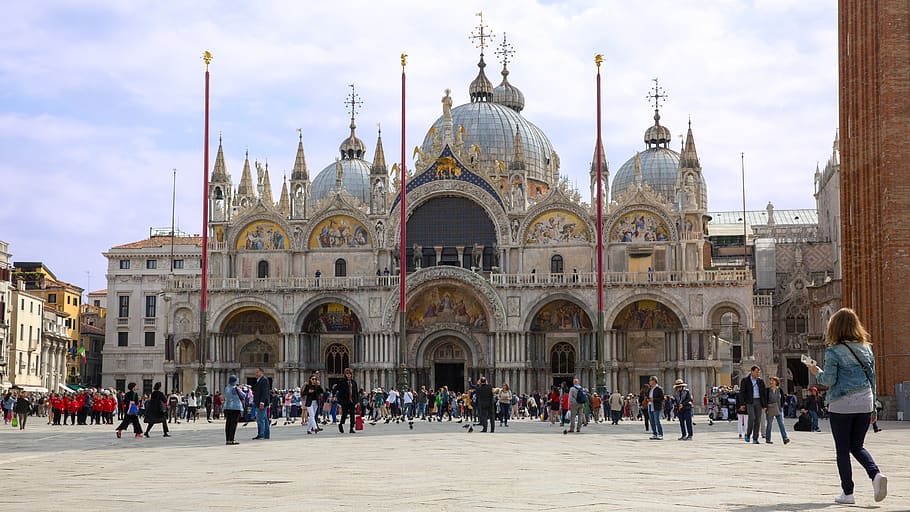 istana, kekayaan, Venesia, persegi st mark, ruang, Italia, Istana Doge, Arsitektur, venezia, historis