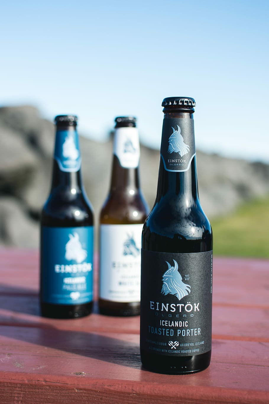 crafted, bottled, beers, Icelandic, drink, Iceland, outside, alcohol, bottle, beer - Alcohol