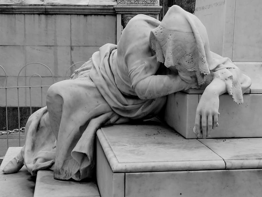 person, sleeping, stair, Sculpture, Women, Statue, Monument, figure, stone, marble