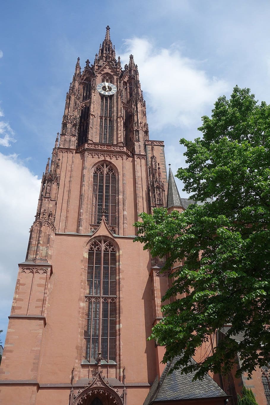 frankfurt, dom, hesse, places of interest, architecture, germany, steeple, city, kaiser dom, ffm