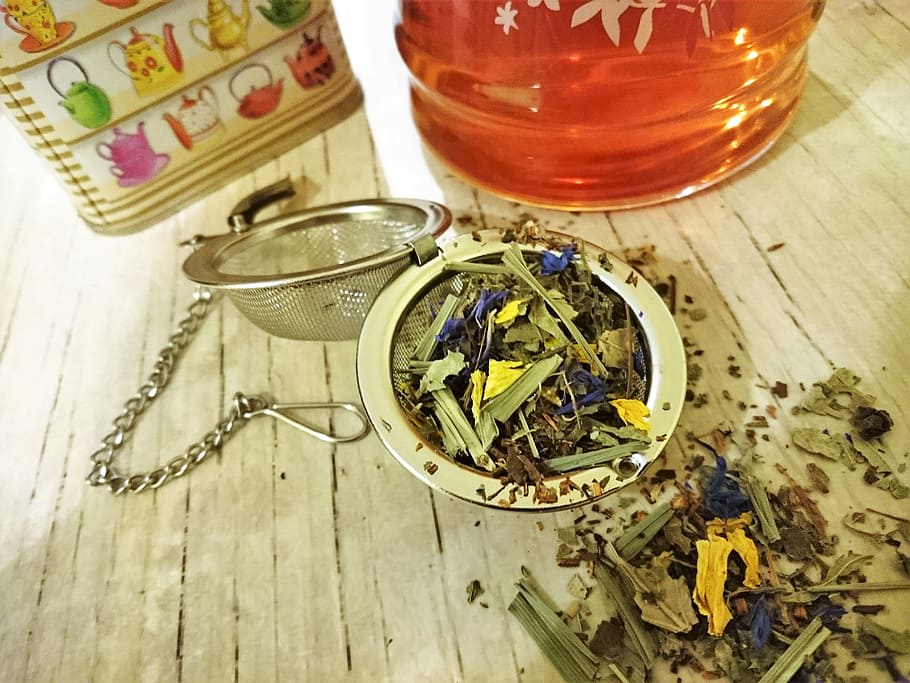 stainless, steel tea strainer, Herbal Tea, Tee, Tea Caddy, teeei, teefilter, herbs, infusion, teacup