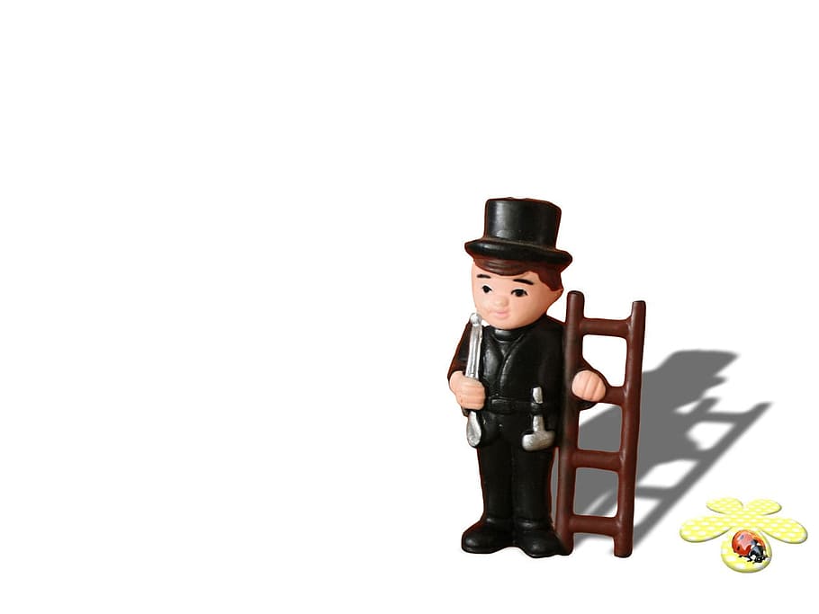 Chimney, Sweeper, Chimney-Sweep, chimney, sweeper, chimneysweep, toy, work, worker, clay, soot