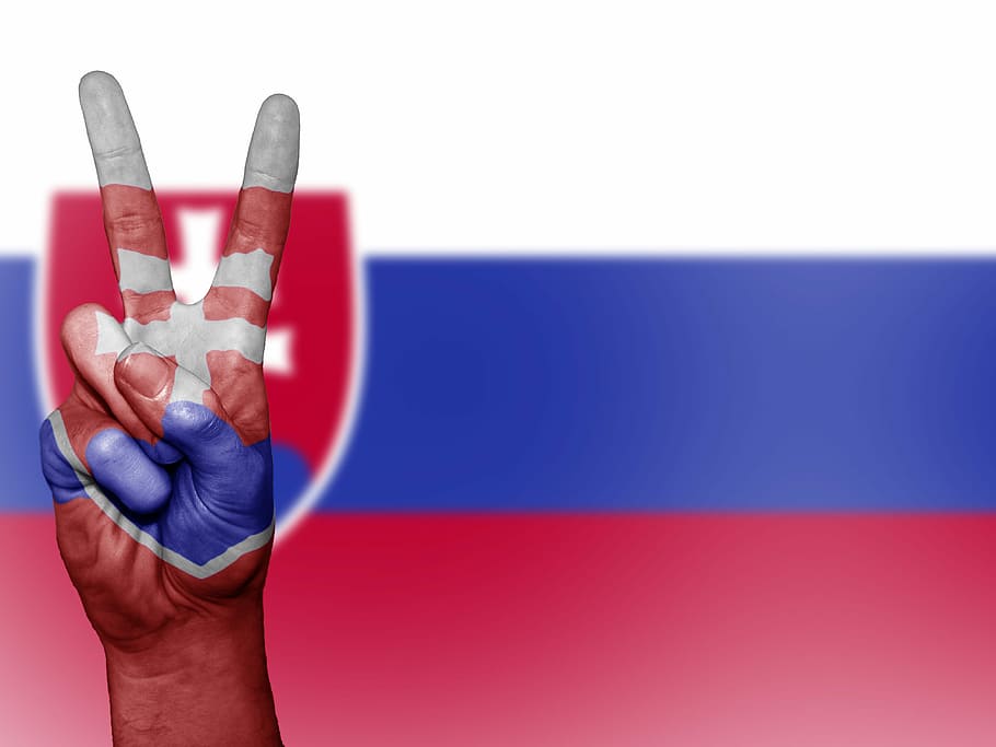 Slovakia, Perdamaian, Bendera, Bangsa, Negara, Eropa, spanduk, slovaks, slovak, bagian tubuh manusia