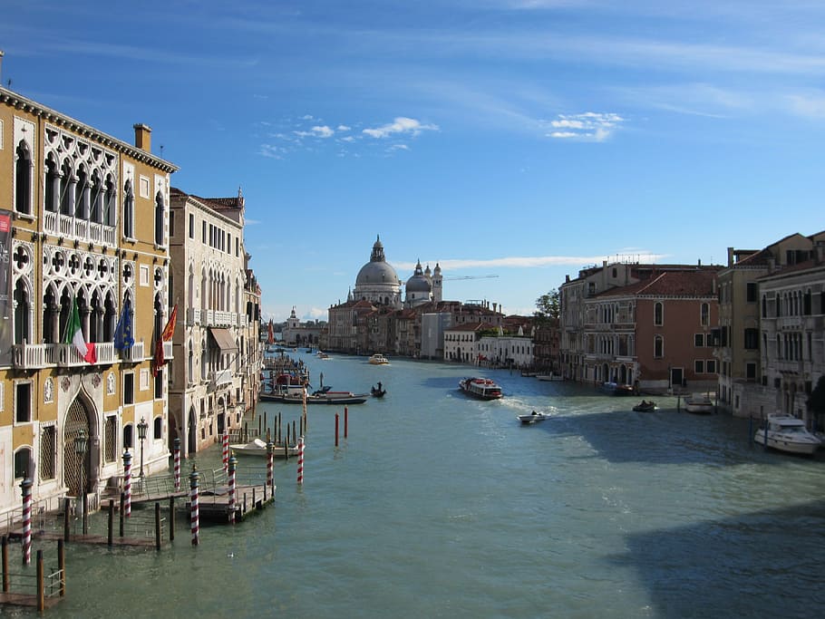 grand, canal, veneza itália, veneza, grand canal, itália, viagem, marco, europa, italiano