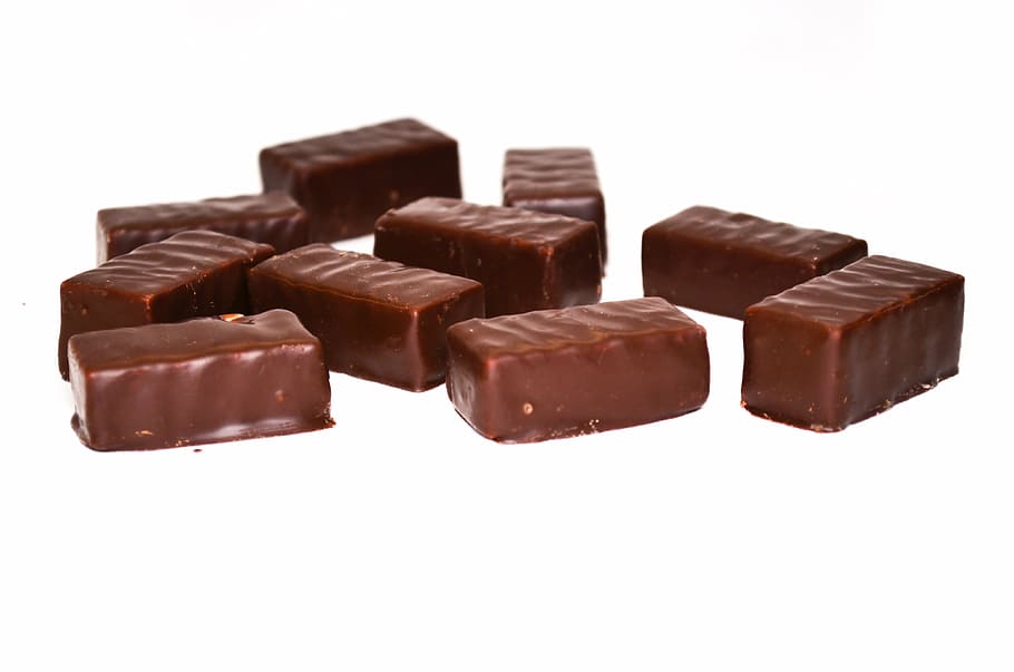 chocolates, white, surface, chocolate, candy, chocolate candy, sweet, black, dark chocolate, food