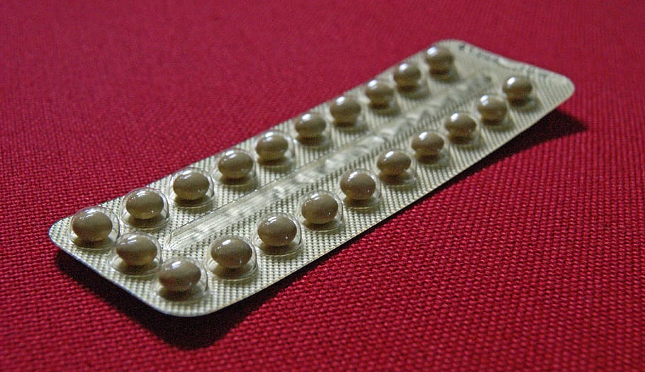 marrón, blíster de medicamentos, rojo, píldoras anticonceptivas, policías, anticoncepción, la píldora, anticonceptivo, anticonceptivos, hormonas