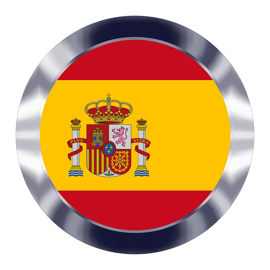 spain, spanish, flag, symbol, geometric shape, circle, shape, red, close-up, communication