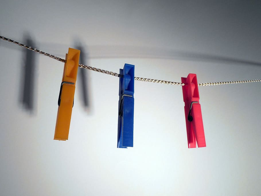 clamp, clothespins, laundry, budget, hang, dry, plastic, colorful, terminal, wash