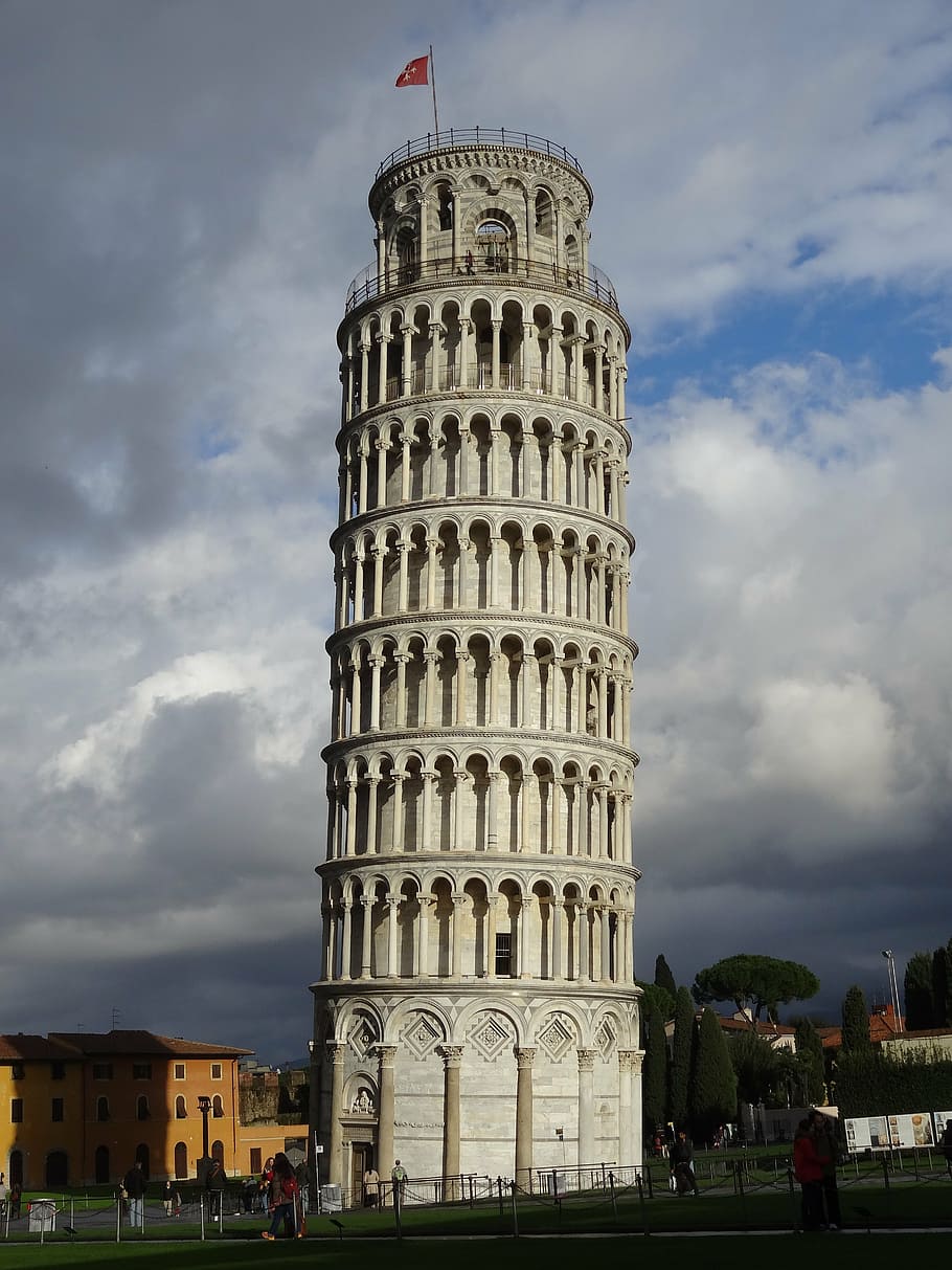 Pisa, Italia, catedral, torre, arquitectura, torre de Pisa, monumento, edificios Italia, exterior del edificio, estructura construida