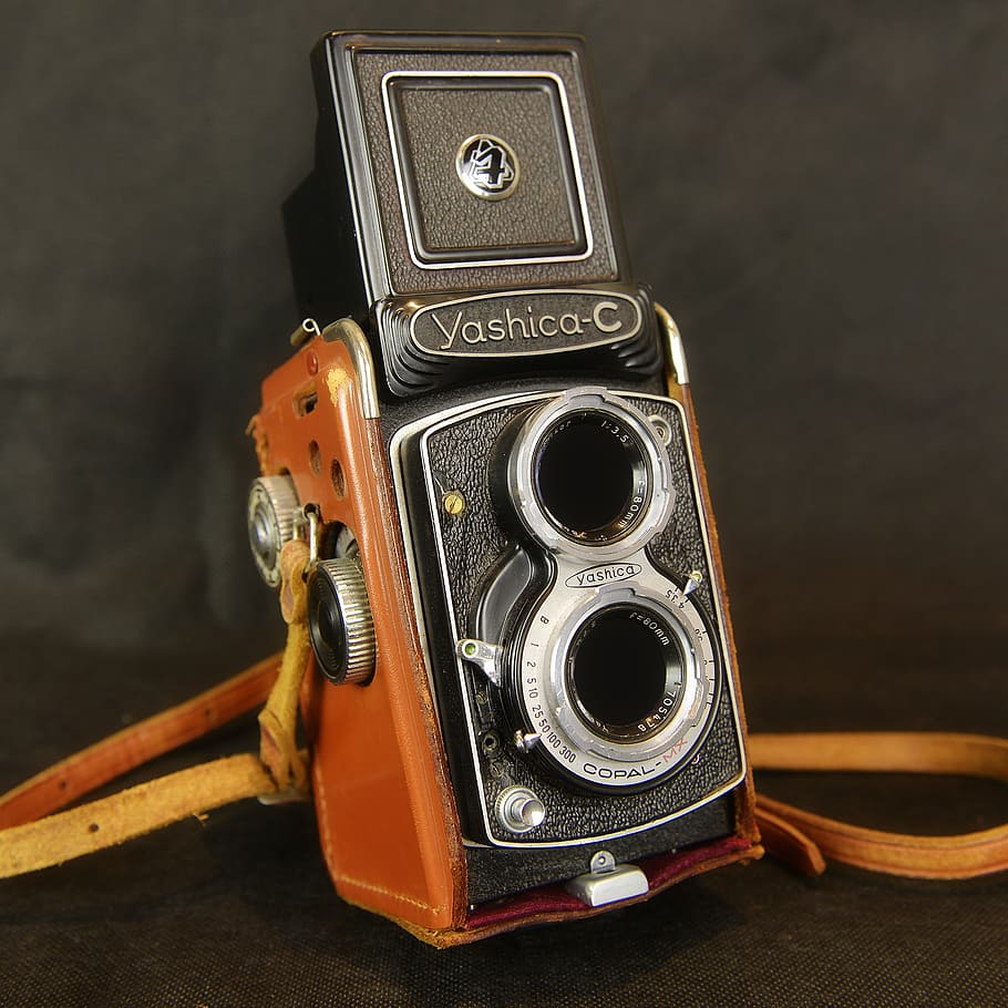 camera, photo camera, shooting, photography, film, old, classic, it used to be, yashica, retro styled