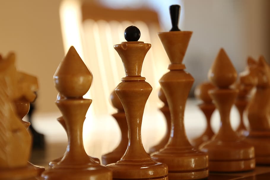 chess, match, win, lose, duel, war, king, queen, leisure games, board game