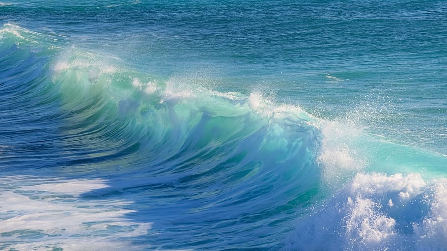 foto seawave, berselancar, air, ombak, laut, alam, pirus, samudra, splash, pantai laut