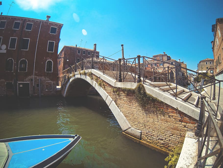 ruas de Veneza # 2, Veneza, Ruas, ponte, mar, canal, itália, veneza - Itália, arquitetura, ponte - Estrutura feita pelo homem