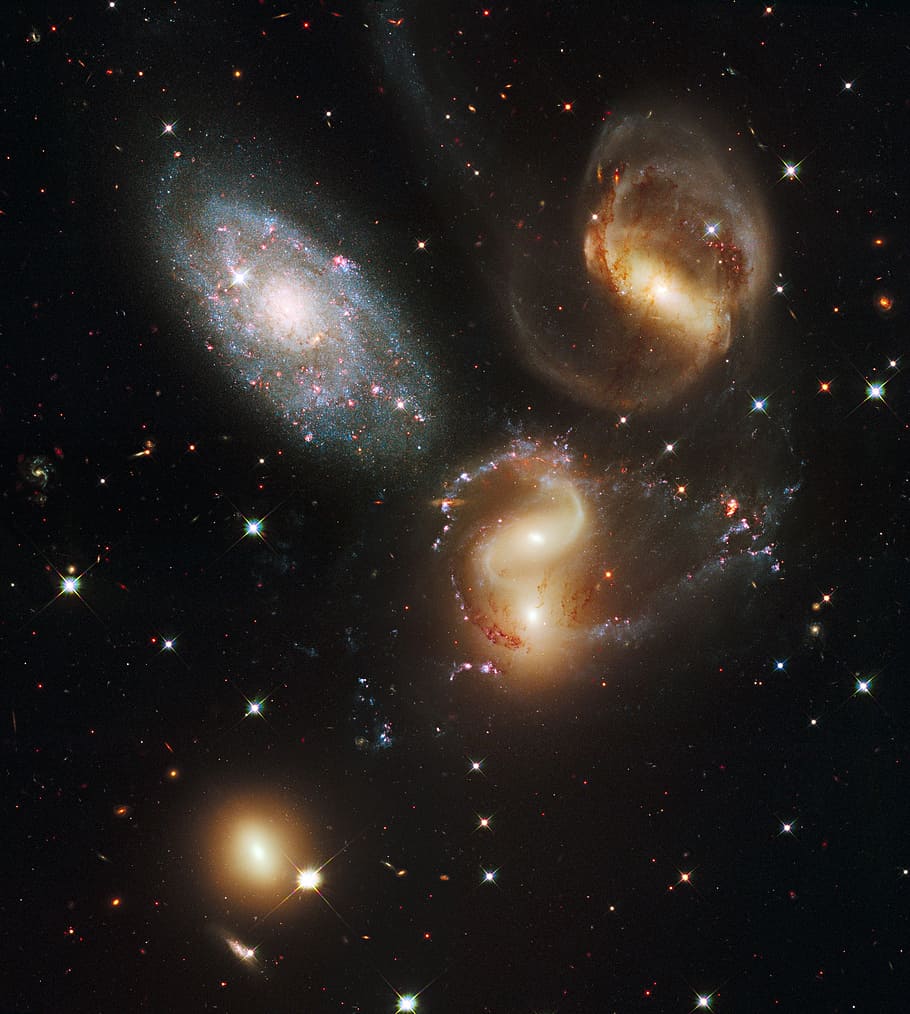large, group, galaxies, Group of Galaxies, astronomy, astrophotography, photos, galaxy, public domain, space