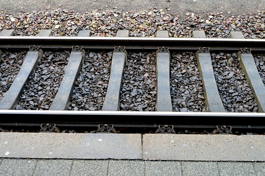 gray, steel train rail, railway tracks, rail, railway, track, train, railway station, railway rails, railroad Track