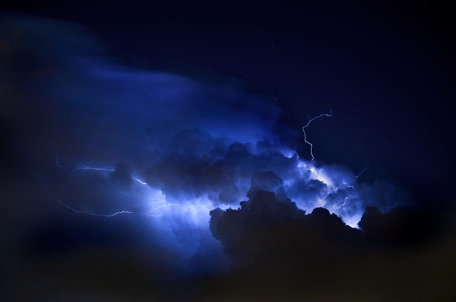 lighting thunderstorm, lightning, weather, sky, nature, thunder, light, danger, thunderstorm, storm