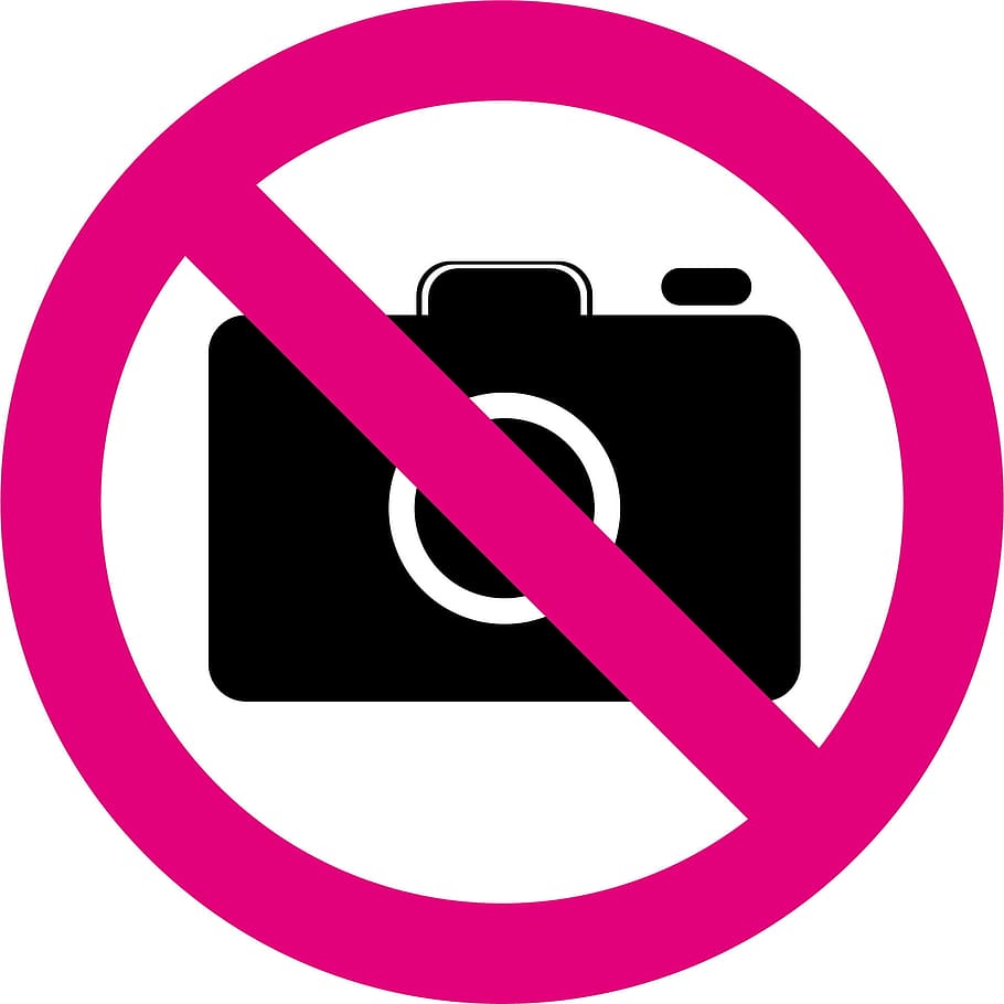 taking, pictures signage, panels, no signs, forbidden, photo prohibited, prohibit photographing, defence to photograph, communication, computer icon
