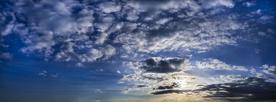 sky and clouds, clouds, sky, fleecy, clouds form, blue, white, weather, cloudscape, covered sky