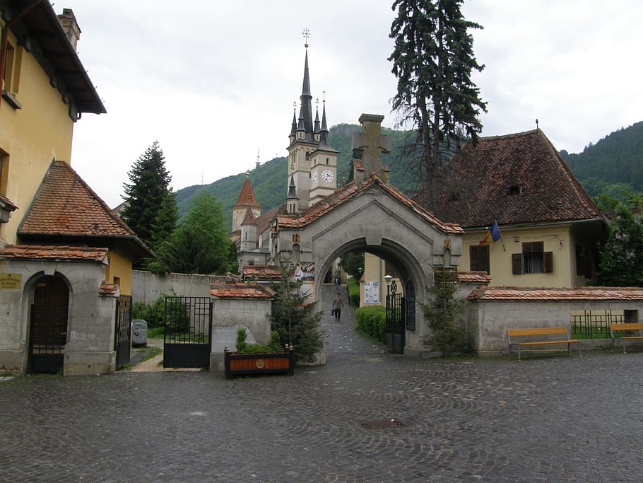 romania, brasov, st, nicholas, church, travel, transylvania, architecture, built structure, building exterior