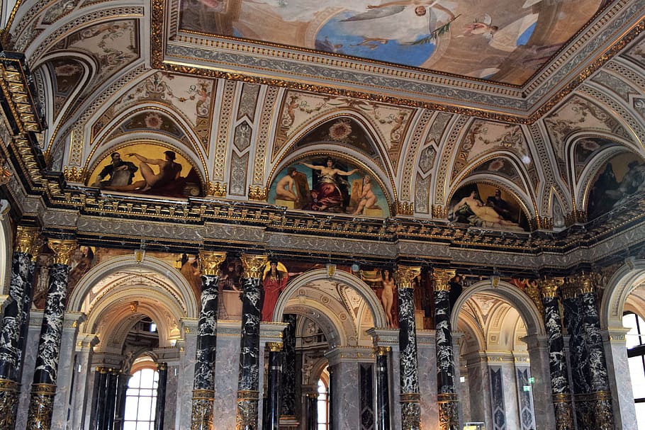 Mural, Klimt, Vienna, Art History, History Museum, art history museum, art, history, museum, nouveau
