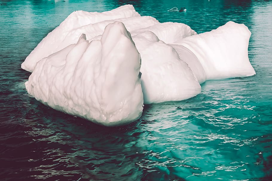 iceberg, water, cold, nature, ocean, ice floe, frozen, winter, the arctic, landscape