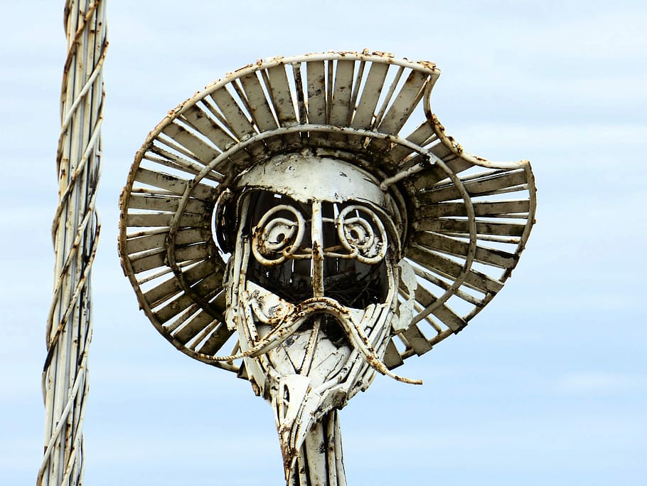 Crafts, Sculpture, History, Don Quixote, sky, day, outdoors, close-up, city, nature