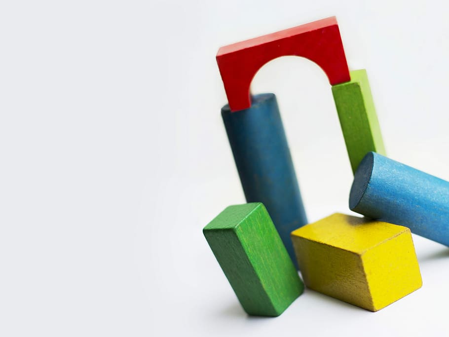 Building Blocks, Live, Play, build, white background, business, close-up, studio shot, toy, indoors