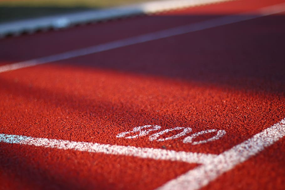 pintado, pavimento de 800 números, corriendo, sprint, atleta, correr, atlético, carrera, deportes, pistas de atletismo