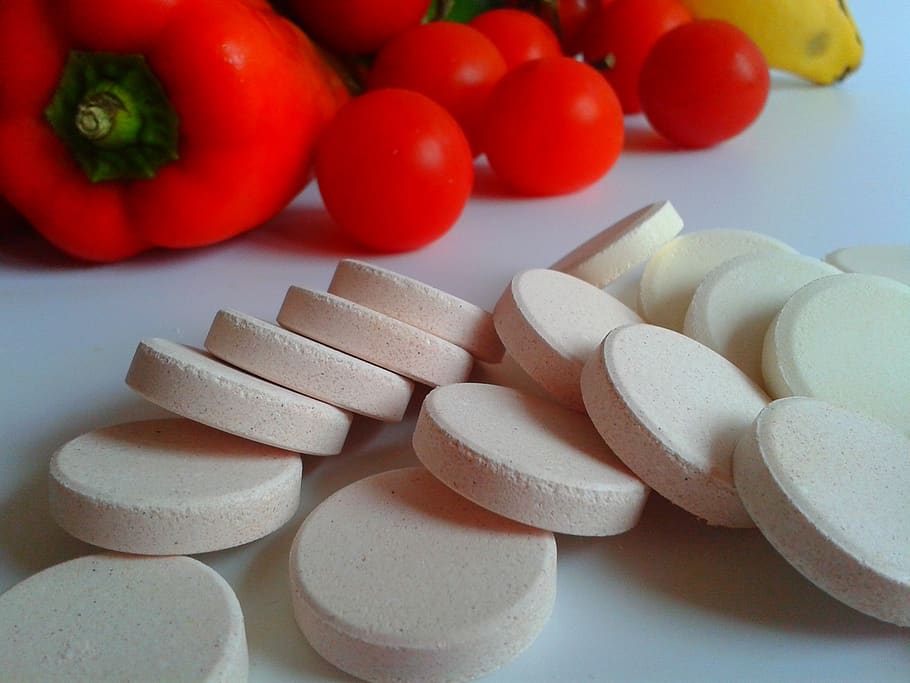 vitamin, tablet, menyembuhkan, farmasi, Perlakukan diri Anda, obat-obatan, medis, Sayuran, buah, sakit
