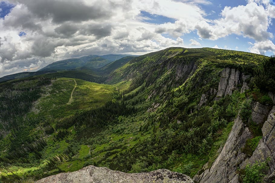 Czech Republic, Giant Mountains, the giant mountains, nature, mountains, landscape, summer, comb, mountain, scenics