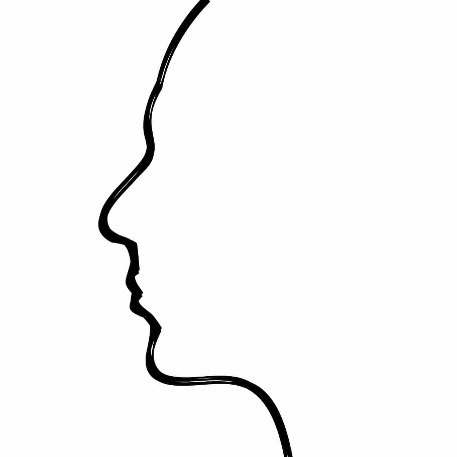 black, man, face illustration, head, brain, thoughts, human body, face, psychology, concentration
