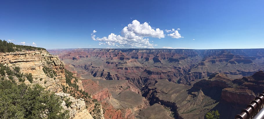 panorama, grand canyon, valley, grand canyon national park, view, usa, arizona, scenics - nature, sky, tranquil scene