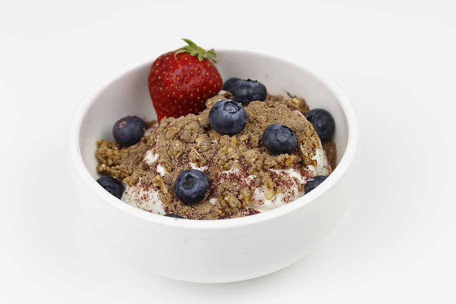 granola, breakfast, blueberry, food, healthy eating, fruit, berry fruit, food and drink, wellbeing, breakfast cereal