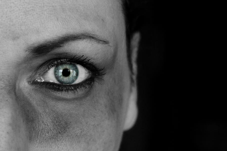 focus photography, person, left, eye, woman, girl, face, view, art, artfully