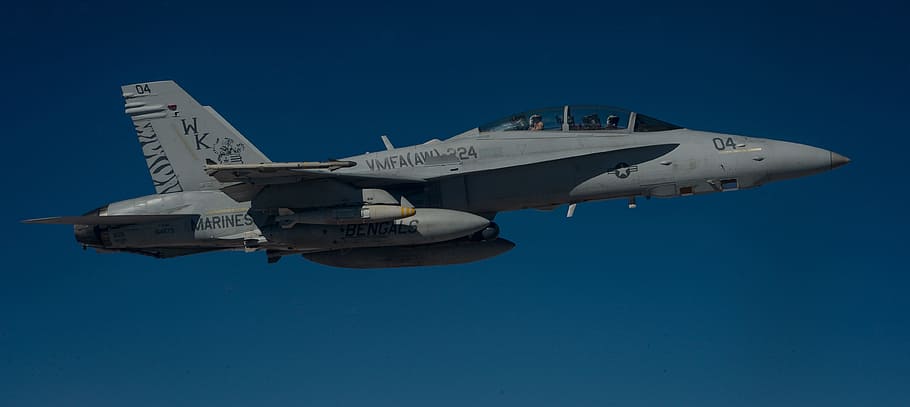 f a-18 hornet, usmc, united states marine corps, marines, aerial, refueling, aviation, aircraft, air vehicle, military