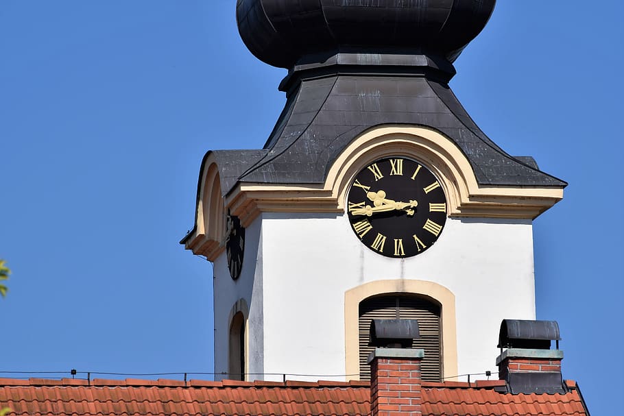 church clock, time, old, arhitecture, catholic, religion, historic, outdoor, built structure, architecture