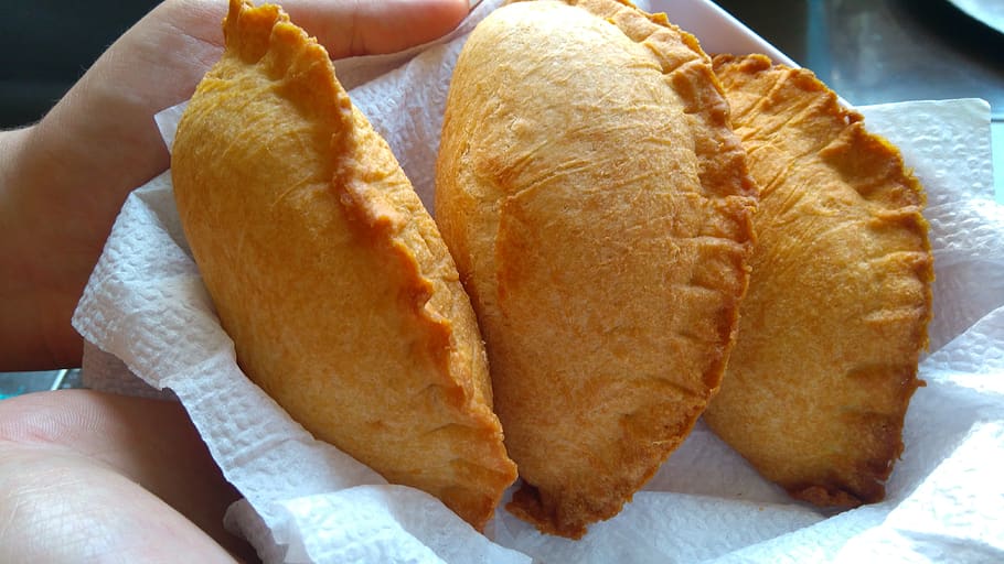 empanadas, food, colombian food, traditional, meat, baked, home, kitchen, power, snack