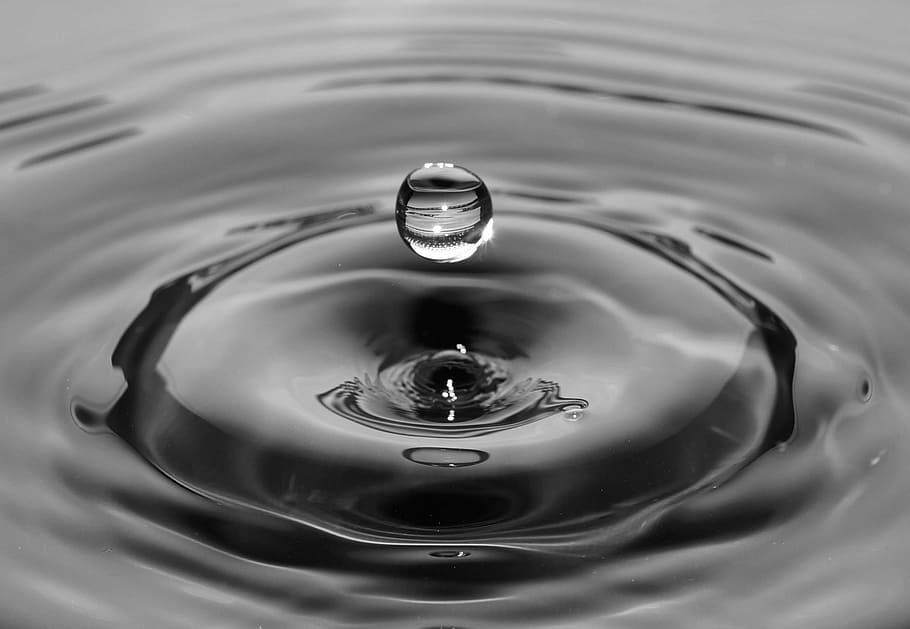water drop splash, closeup, water, drop, rippled, circle, motion, splashing, full frame, close-up