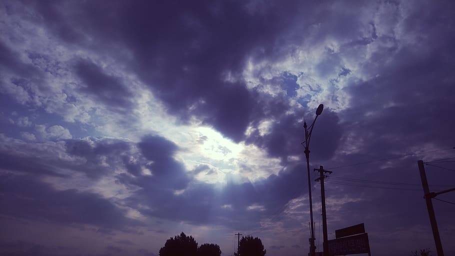 cloud, sky, in the evening, glow, sunshine, sea, solar, republic of korea, korea, wind