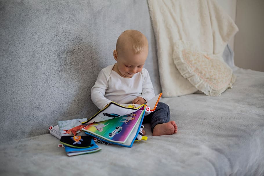 baby, books, reading, infant, child, book, kid, read, childhood, boy