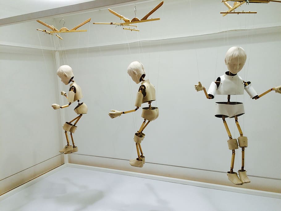 頭蓋骨, ロボット, 人形, 展覧会, 木の人形, 屋内, 人間の表現, 表現, 人なし, 博物館