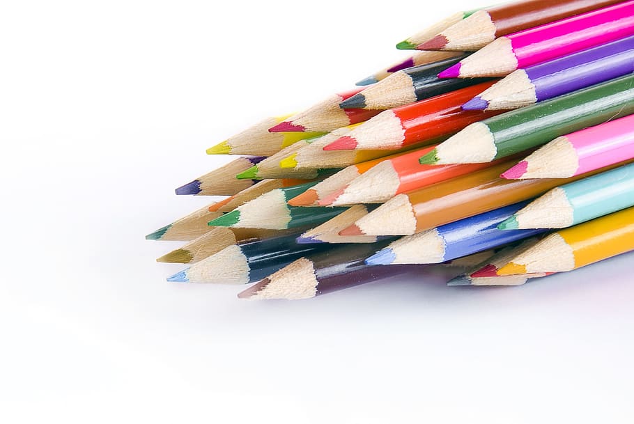 assorted color pencils, color pencils, pencil, school, sketch, draw, pencils, color, multi colored, large group of objects