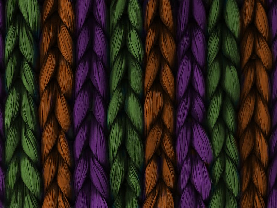 Background, Weave, Plait, Purple, Orange, green, texture, pattern, backdrop, fiber