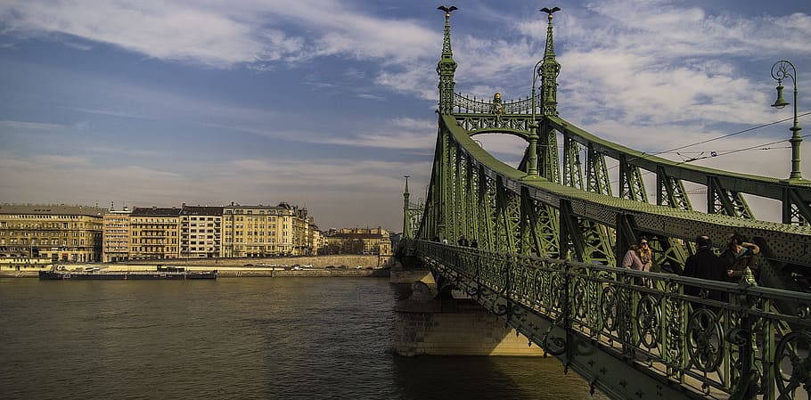 Jembatan Liberty, Budapest, Hongaria, fotografer, arsitektur, stadsfoto, struktur buatan, struktur jembatan buatan manusia, sambungan, sungai