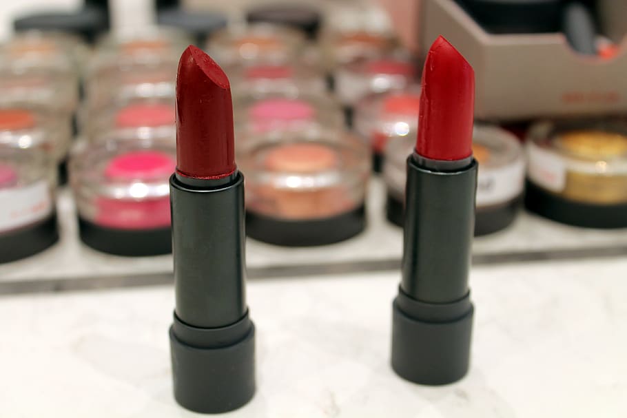 lipstick, red lipstick, makeup, sexy lip, lips, close-up, red, indoors, selective focus, still life
