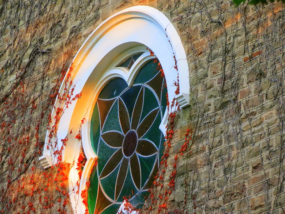 Church, Wall, Window, Stained, Glass, stained, glass, historic, christianity, worship, religion