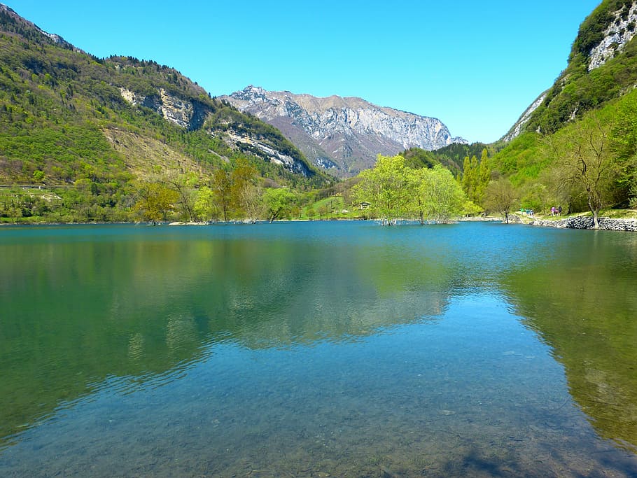tenno lake, lago di tenno, italy, lake, waters, landscape, holiday, mountains, water, nature