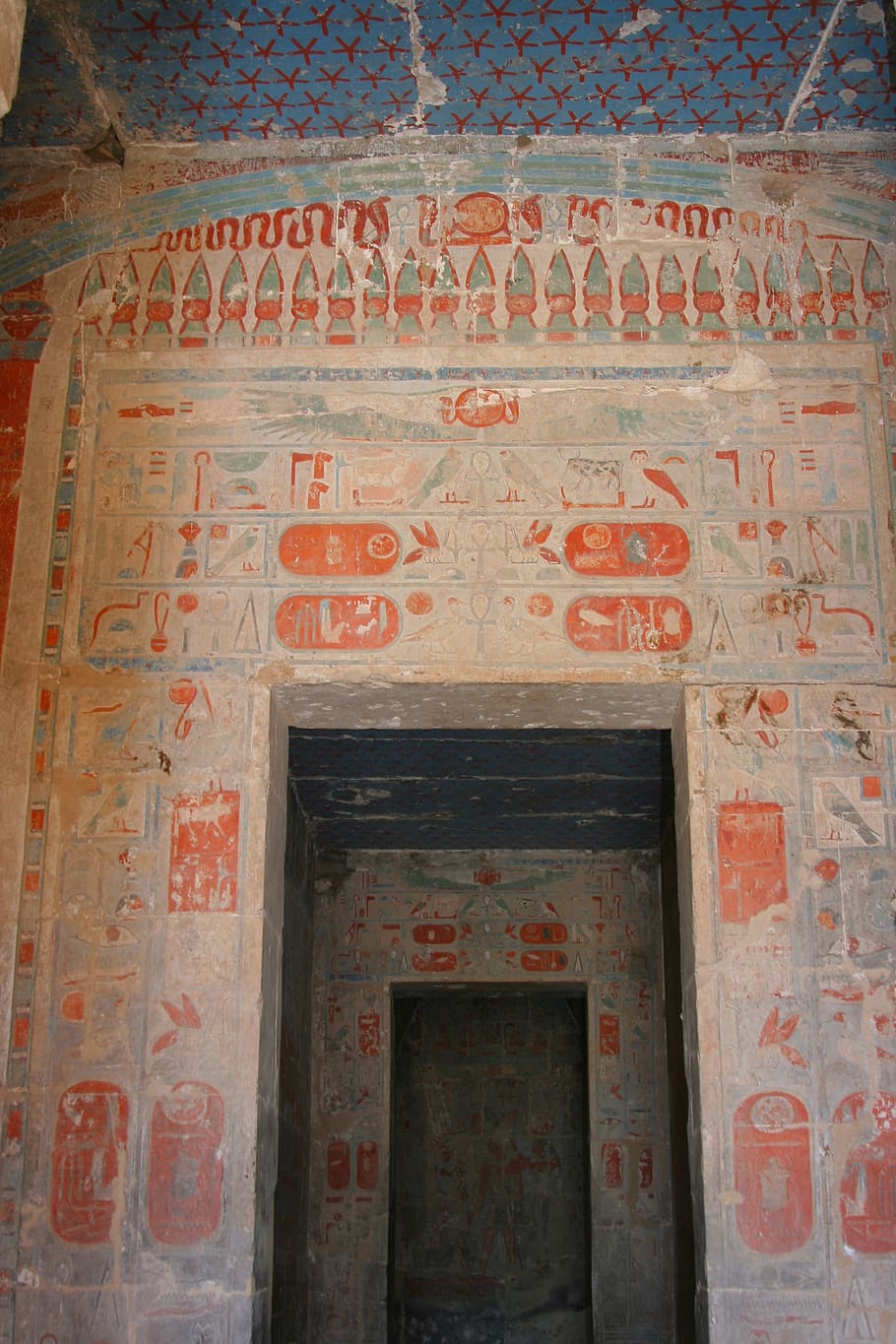 Egipto, antigua, arqueología, Luxor, Hatshepsut, reina, templo, monumento, columna, histórico