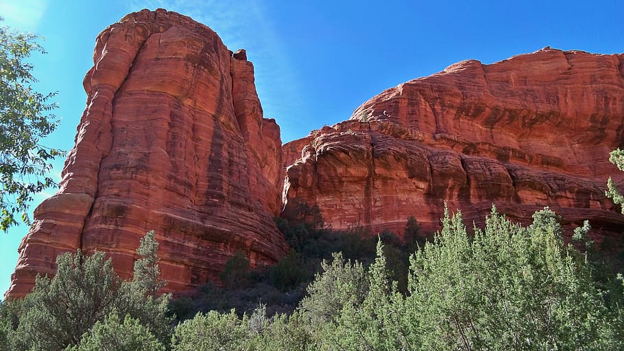 sedona, red rock, arizona, landscape, sky, travel, nature, canyon, scenic, outdoor